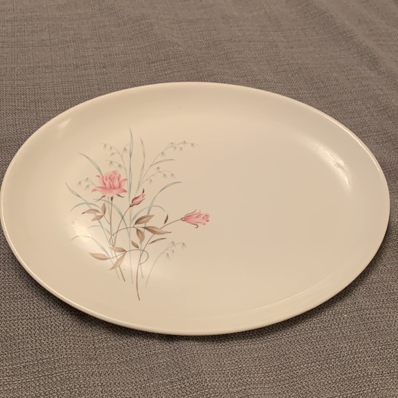 Vintage Platter Plate with Roses - Picture 8 of 8